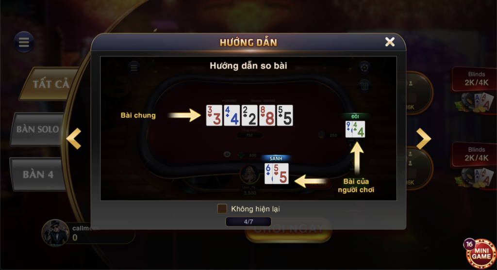 Bài Poker Allin or Fold 1 game bài allin or fold sunwin